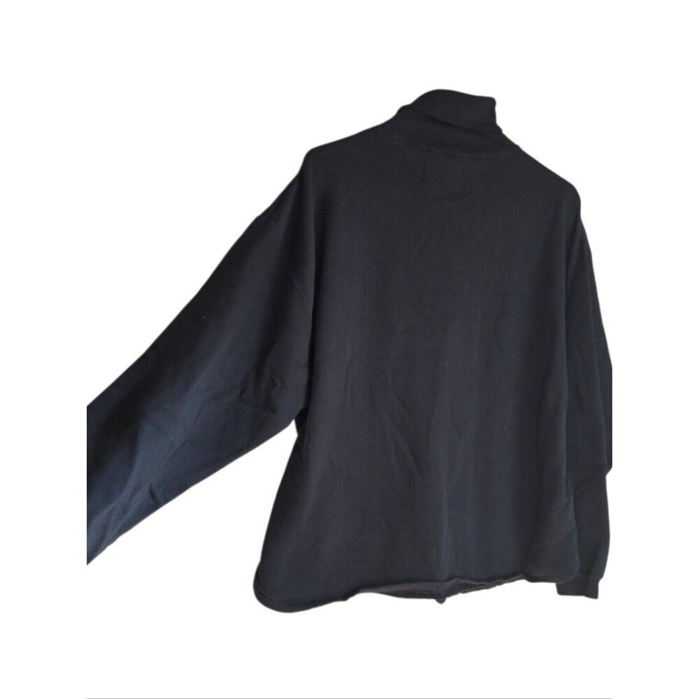 Cherokee Black Mock Neck Pullover Sweatshirt